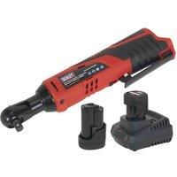 Sealey 12V Ratchet Wrench Drive Kit with 2 Batteries