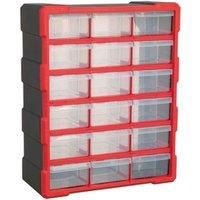 Sealey Cabinet Box 18 Drawer - Red/Black - APDC18R