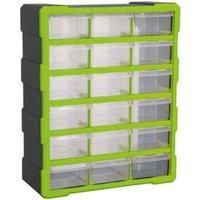 Sealey Apdc18Hv Cabinet Box 18 Drawer - Hi-Vis Green/Black