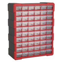 Sealey Cabinet Box 60 Drawer - Red/Black - APDC60R