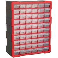 Sealey Cabinet Box 60 Drawer - Red/Black - APDC60R