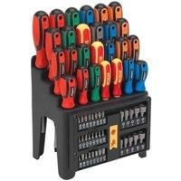 Sealey S01152 Siegen Tools Screwdriver Bit Nut Driver Set 61pce Storage Rack