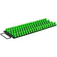 Sealey AK27051HV Socket Rail Tray Hi Vis Green 1/4" 3/8" 1/2" Square Drive