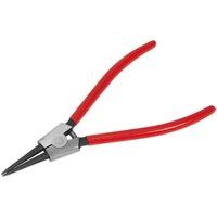 Sealey AK84562 Straight Nose External Circlip Pliers, Red, 230 mm