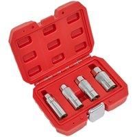 Sealey AK65561 Magnetic Spark Plug Socket Set 4pc 3/8in Sq Drive