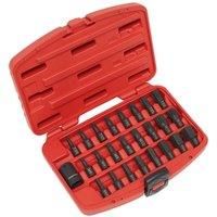 Sealey AK5612 25pc 1/2"Sq Drive Impact TRX-Star*/Hex/Spline Bit Set