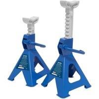 Sealey VS2002BL  Ratchet Type Axle Stands (Pair) 2tonne Capacity Per Stand