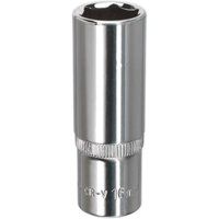 WallDrive® Socket 16mm Deep 3/8"Sq Drive Fully Polished