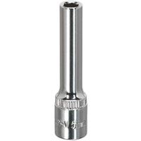 Sealey WallDrive® Socket 5mm Deep 1/4"Sq Drive Fully Polished