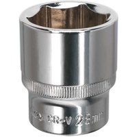 Sealey WallDrive® Socket 28mm 1/2"Sq Drive Fully Polished