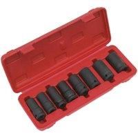 Sealey SX202 Locking Wheel Nut Removal Set, 1/2" Square Drive, 7 Pieces