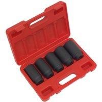Sealey SX050 Impact Hub Nut Socket Set 5pc 1/2inSq Drive
