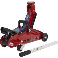 Sealey 1015CX 1.5 Tonne Short Chassis Trolley Jack, 207mm x 433mm x 134mm