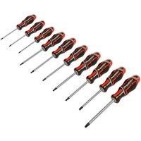 Sealey AK4324 10PC Gripmax TRX-Star* Screwdriver Set - Red