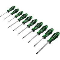 Sealey AK4324HV 10pc GripMAX TRX-Star* Screwdriver Set - Hi-Vis Green