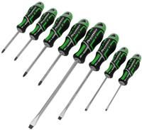 Sealey Premier AK4322HV 8 pce GripMax Slot, Pozi & Phillips Magnetic Screwdri...