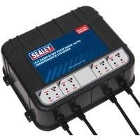 Sealey MBC420 Four Bank 6/12V 8Amp (4 x 2A) Auto Maintenance Charger
