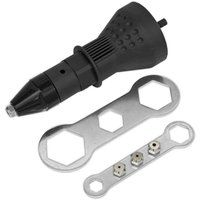 Sealey DRA01 Drill Powered Rivet Gun / Riveter Adaptor 1/4" Shank For 2.4 - 4...