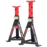 Sealey AS3R Axle Stands (Pair) 3 tonne Capacity per Stand. Red/Black