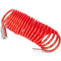Sealey SA305 Pu Coiled Air Hose 5m x 5mm Ø, Red