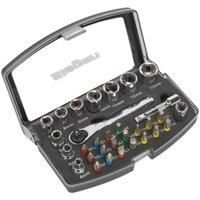 Siegen S01036 31pc 1/4"Sq Drive Socket & Bit Set