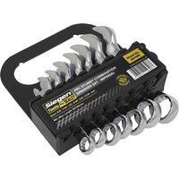 Sealey S01190 Combination Spanner Set 7pc Stubby Imperial Car Van Garage Tool