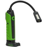 Sealey LEDFLEXG Flexi Rechargeable Green Inspection Lamp Li-ion 1 COB 1 LED