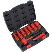 Sealey AK7942 Walldrive VDE Insulated Socket Set, 3/8" Square Drive, 6PT, 9 Pieces