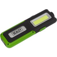 Sealey LED318G 5W COB + 3W LED Rechargeable Inspection Lamp Green + Power Bank