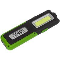 Sealey LED318G 5W COB + 3W LED Rechargeable Inspection Lamp Green + Power Bank