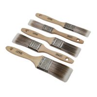 Sealey SPBS5W 5PC Wooden Handle Paint Brush Set