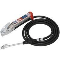 Sealey SA37/95 Tyre Inflator 2.5m Hose with Twin Clip-On Connector