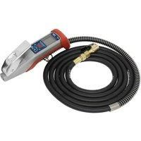 Sealey SA375 Digital Tyre Inflator with 2.7M Hose & Clip-On Connector