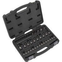 Sealey AK6197B Trx-Star Torx Socket Security Socket Bit Set 38pc 1/4" 3/8" 1/2"