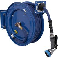 Sealey WHR1512 Heavy-Duty Retractable Water Hose Reel 15m 13mm ID Rubber Hose