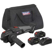 Sealey CP20VAGXKIT SV20 Series 20V Brushless Angle Grinder Kit With 2 Batteries