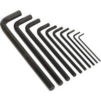 SIEGEN EXTRA LONG HEX KEY SET 10PCS 3 - 17MM