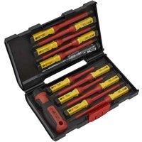 Sealey AK6128 13PC Interchangeable Screwdriver Set - VDE Approved