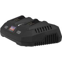 Sealey Dual 2 Battery Charger Power Tool 20V Li-ion SV20 CP20V Cordless Series