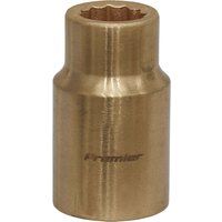 Sealey Socket 12mm 1/2"Sq Drive - Non-Sparking WallDrive®
