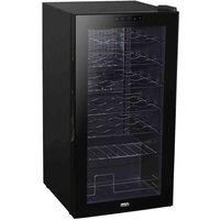 Baridi Black 28 Bottle Wine Fridge Cooler, 5-18°C Touch Control, LED, Only 42dB