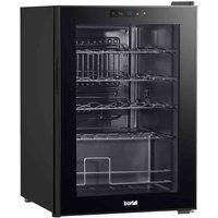Baridi Black 20 Bottle Wine Fridge Cooler, 5-18°C Touch Controls & LED 430x640mm