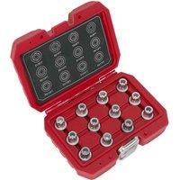 Sealey SX224 Locking Wheel Nut Key Set 12pc - VW