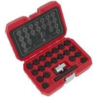 Sealey Locking Wheel Nut Key Set 22 Pieces - VAG - SX220