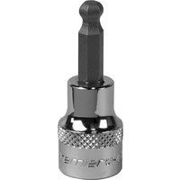 Sealey SBBH004 6mm 3/8"Sq Drive Ball-End Hex Socket Bit