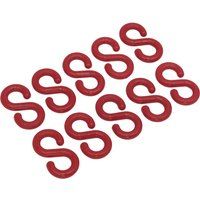 Sealey RSH10 Plastic Chain S-Hook 10pk