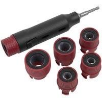 Sealey VS8003 Wheel Stud Cleaning Tool Set Use With Cordless Drill or By Hand