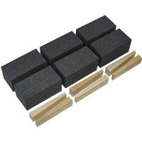 Sealey FGB12 Floor Grinding Block 50 x 50 x 100mm 12Grit - Pack of 6