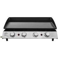Dellonda 4 Burner Portable Gas Plancha 10kW Hotplate BBQ Griddle Stainless Steel
