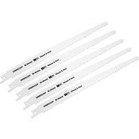 Sealey SRBR922DF 230mm 6tpi Wood Nail Reciprocating Saw Blade 5pk